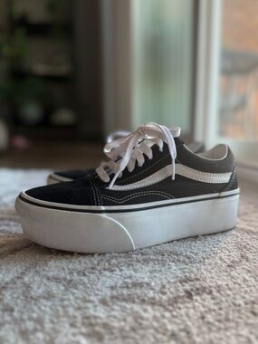 Vans Old Skool Stackform Skate Shoe - Black